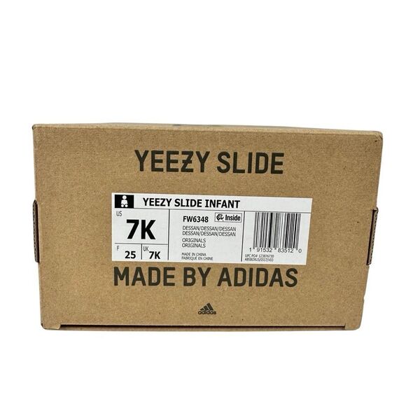Adidas Yeezy Slide Desert Sand Infant Toddler 7K - Picture 8 of 8